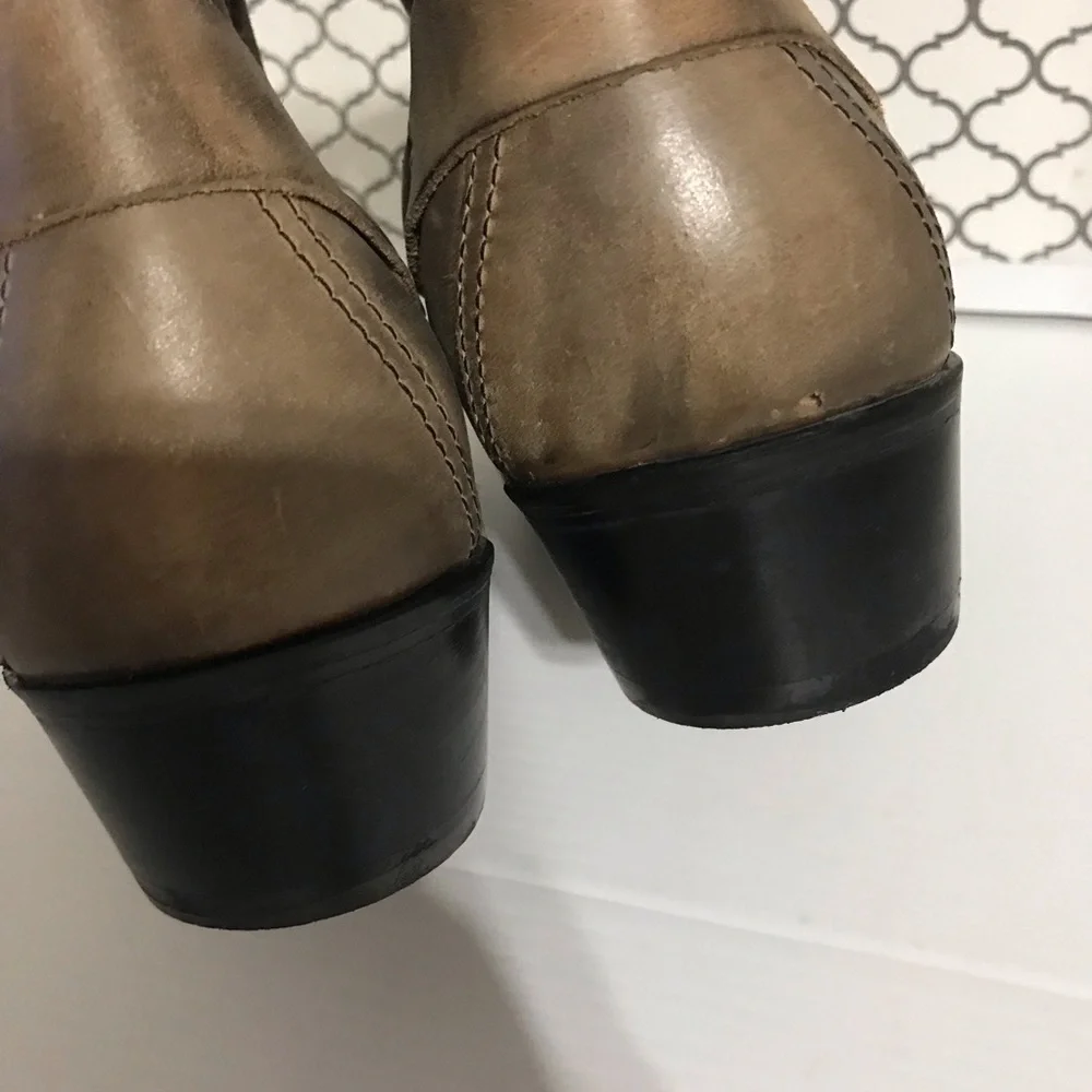 Vimar Tan Leather Harness Ankle Boots Men’s Size 44